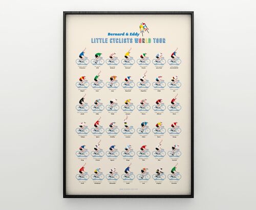 Affiche Little Cyclists World Tour - The Collection