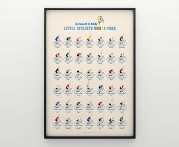 Affiche Little Cyclists World Tour - The Collection 1