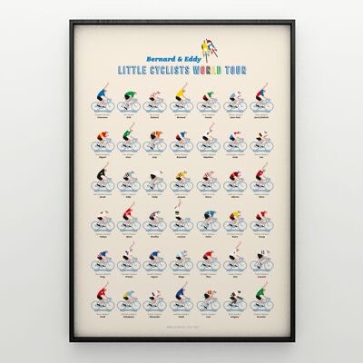 Affiche Little Cyclists World Tour - The Collection