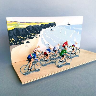 Ciclisti diorami - Il mare