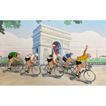 DIorama cyclistes - Paris - L'Arc De Triomphe 2