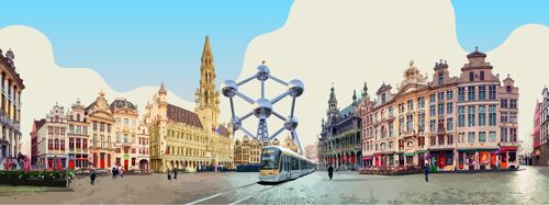 Diorama cyclistes - Bruxelles
