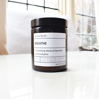 'Breathe' Aromatherapy Scented Candle 180ml