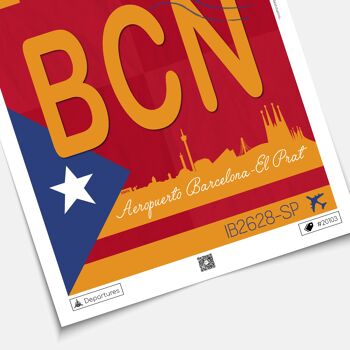 Affiche destination Barcelone 3