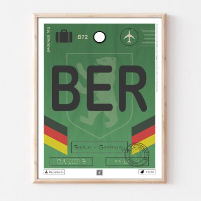 Cartel de destino de Berlín