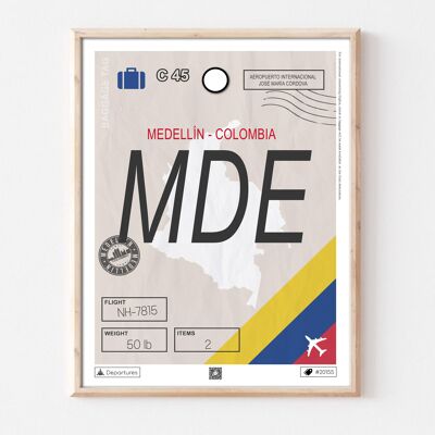 Cartel de destino Medellín