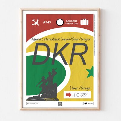 Manifesto della destinazione Dakar