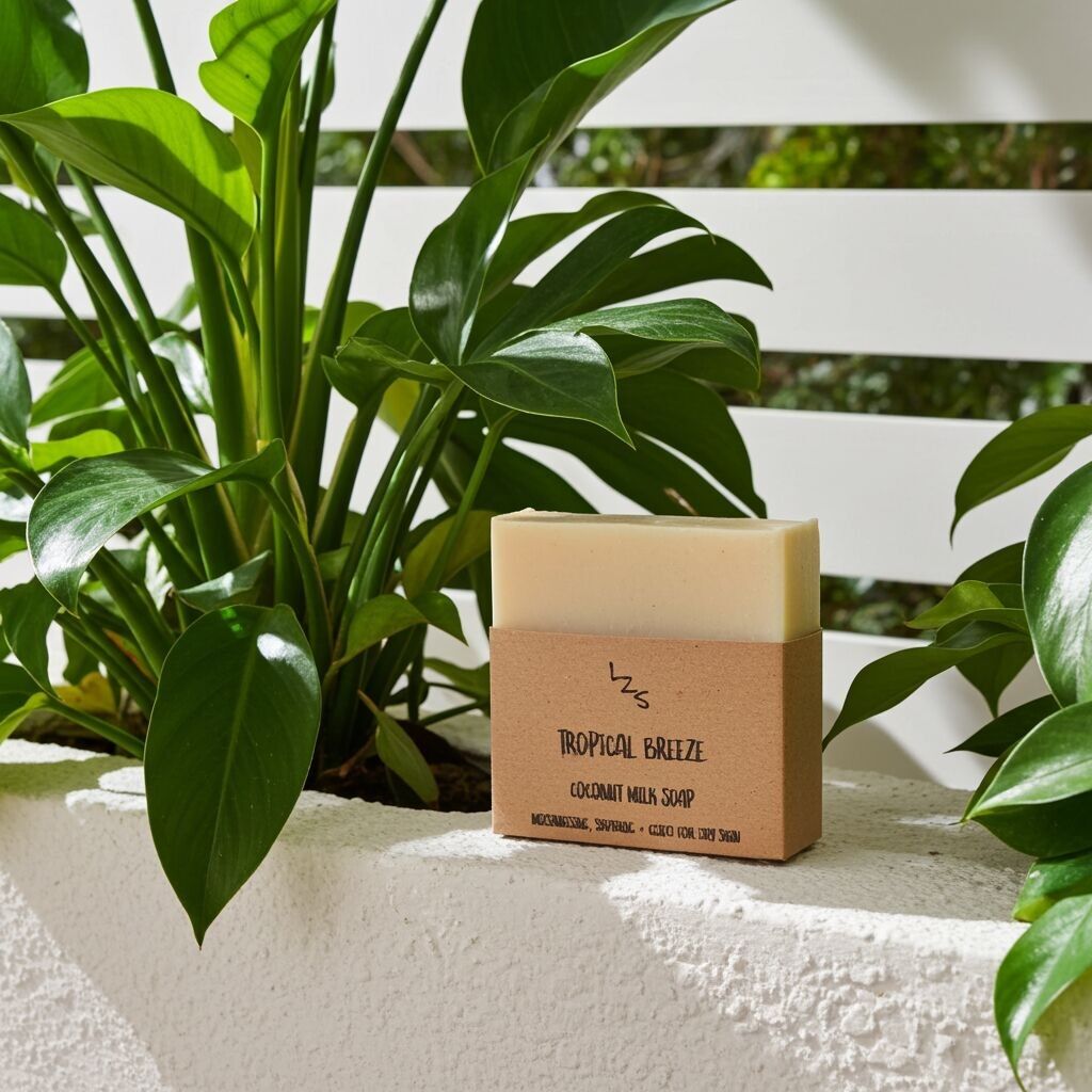 Sapone al latte di cocco - Sapone a freddo con burro di karité e mango