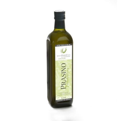Olio extravergine di oliva di stagione Prasino, ripieno precoce / olio precoce non filtrato 0,75 l