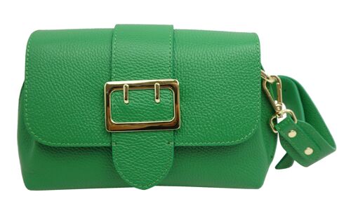 Sac bandoulière en cuir Bastia Vert