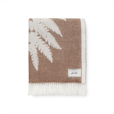 Goxo Iratzea Manta de lana y cashmere Camel