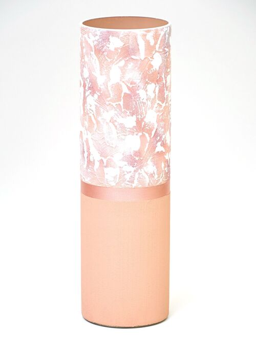 Handpainted glass vase for flowers 7017/400/sh106.1 | Cylinder floor vase height 40 cm