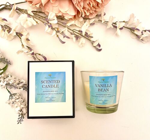 Eco-Friendly Vanilla Bean Scented Candle