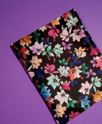 Tissu coton soie motif floral - Magnolia-22 4