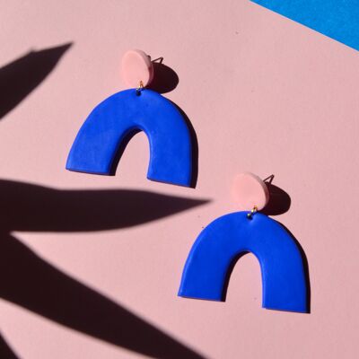 Orecchini in argilla Blue Arch