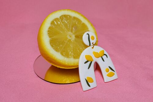 SICILY Lemon Arch Earrings