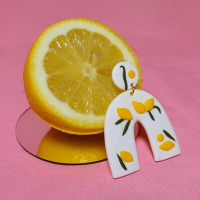 SICILY Lemon Arch Earrings