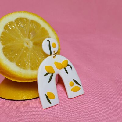 SICILY Lemon Arch Earrings