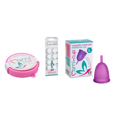 Kit Sterilizzazione MamiCup - Trasparente - M < 30 anni e non ho mai partorito naturalmente