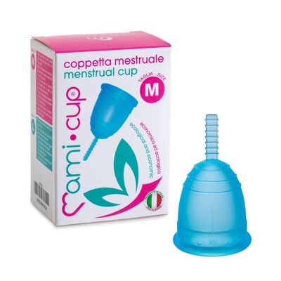 MamiCup Coppetta Mestruale Made In Italy - Turchese - L > 30 anni e ho partorito naturalmente