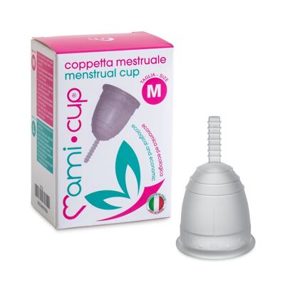 MamiCup Coppetta Mestruale Made In Italy - Trasparente - L > 30 anni e ho partorito naturalmente