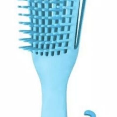 Brosse demelante cheveux boucles - Bleu