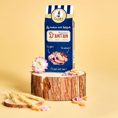 Plaisirs d'Antan 150Gr (Caramelos con sabores Naranja - Violeta - Amapola)