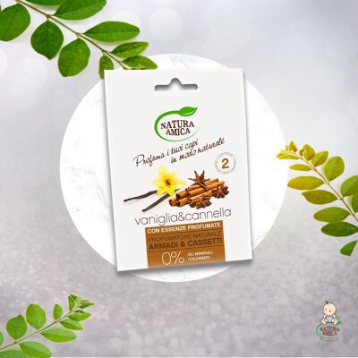 Profumatori biologici per ambienti Vaniglia & Cannella AIR FRESHENERS
FOR SMALL ROOMS VANILLA & CINNAMON