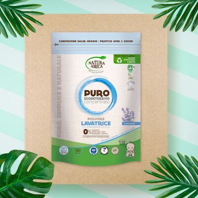 "PURO" Lavatrice Polvere Biologico Lavanda 20 Lavaggi - ORGANIC WASHING MACHINE POWDER