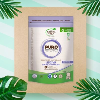 "PURO" Lisciva in Polvere Biologica Vegana 20 Lavaggi - ORGANIC LYE 20 LOADS