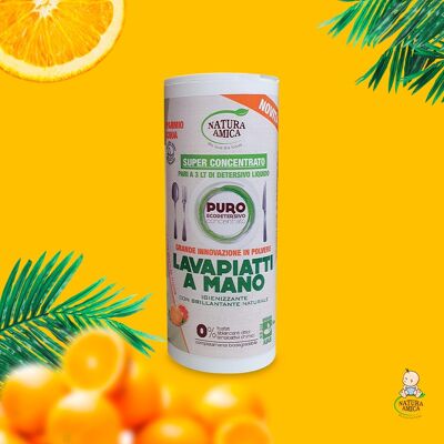 Polvere Lavapiatti Concentrata a Mano Biologica Vegana - ORGANIC ORGANIC HAND WASHING DISHES POWDER