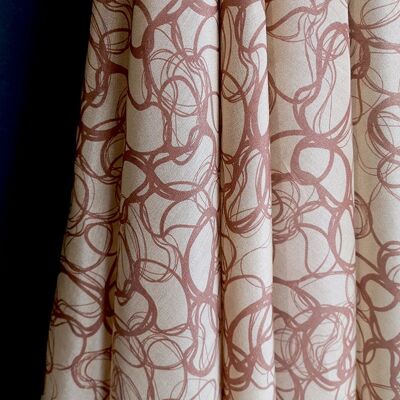 Tissu coton soie motif reflets sur l'eau coloris Rocheuse- Pool-22