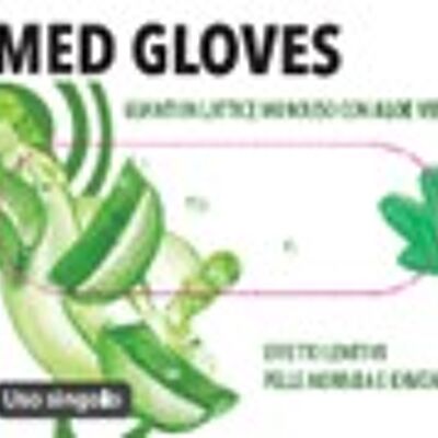 Latex Gloves NEW MED ALOE VERA