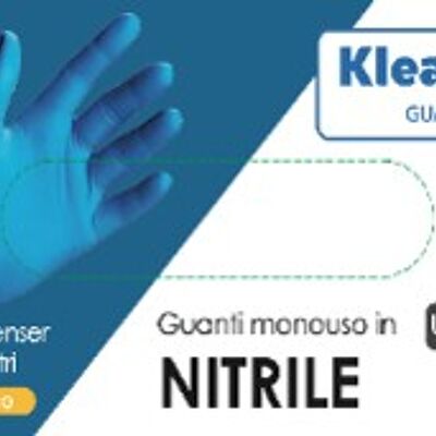 Disposable powder-free nitrile glove with micro- rough surface NEW MED KLEANSE