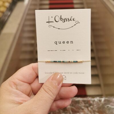 Queen message bracelet