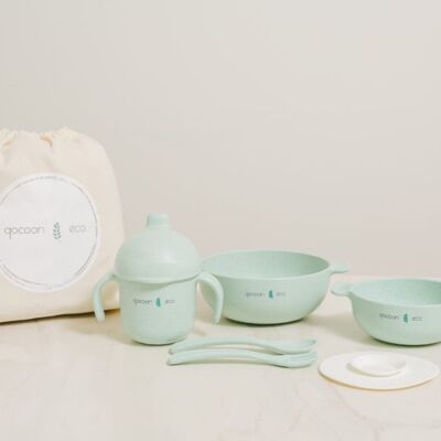 MINT COLOR CHILDREN'S ECO DISHWARE SET