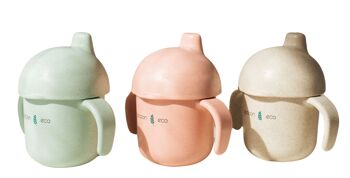 SET VAISSELLE ENFANT ECO ROSE 4