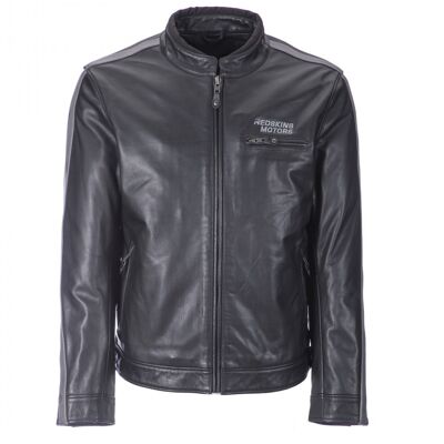 PORTLAND Genuine Leather Motorcycle Jacket