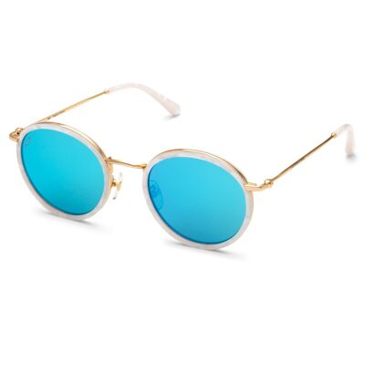 Amsterdam Pearl Blue Mirrored sunglasses