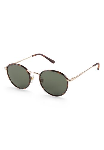 Lunettes de soleil London Gold Tortoise Green 1