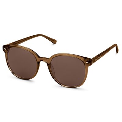 Nairobi Transparent Caramel Brown Sunglasses