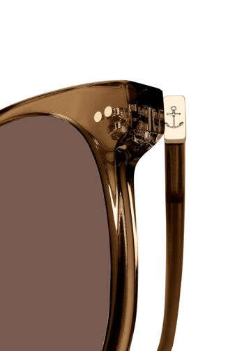 Lunettes de soleil marron caramel transparentes Nairobi 4