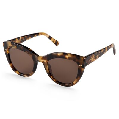 Sofia Amber Tortoise Brown sunglasses