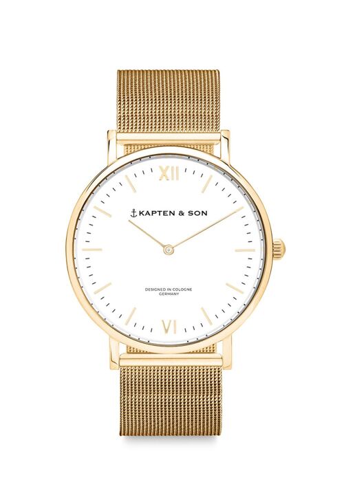 Uhr Campus Small Gold Mesh