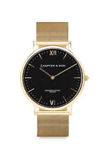 Horloge Campus Small Or Noir Maille 1