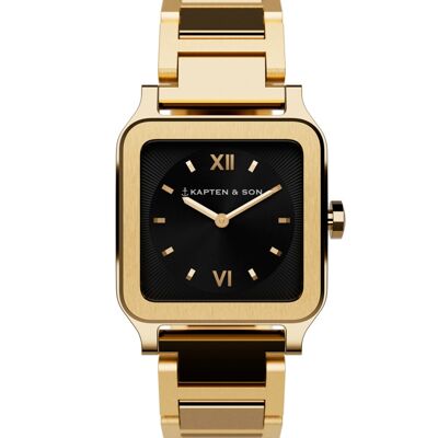 Reloj Tresor Oro Negro Acero