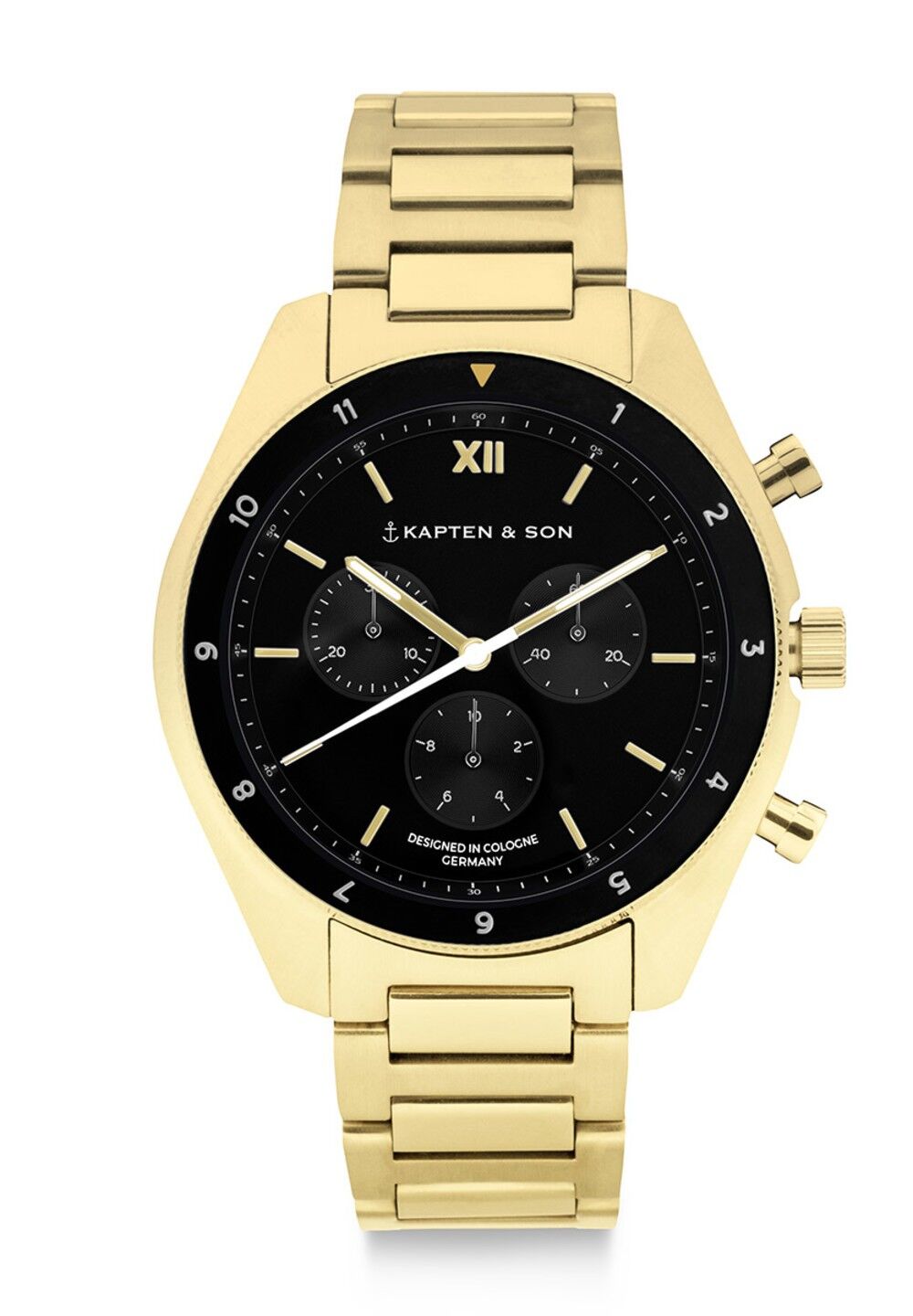 Orologio Rise Oro Acciaio Nero