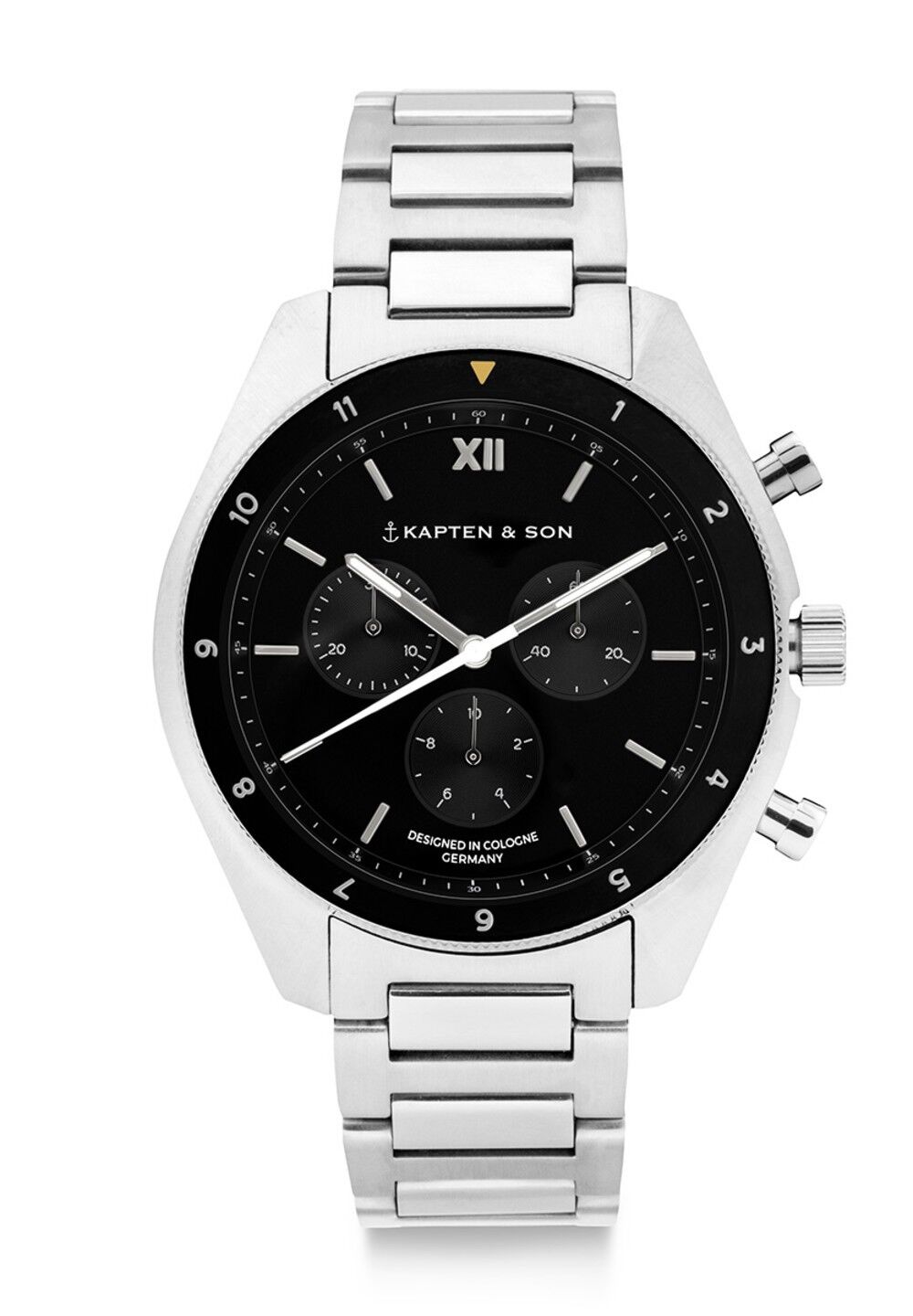 Orologio Rise Argento Acciaio Nero