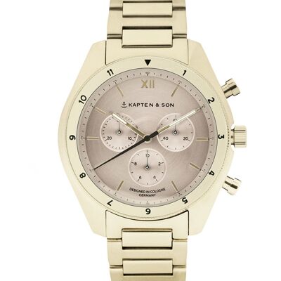 Watch Rise Small Light Gold Cream Steel