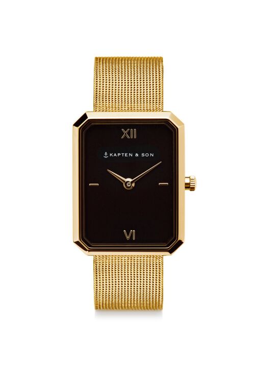 Uhr Grace Gold Black Mesh